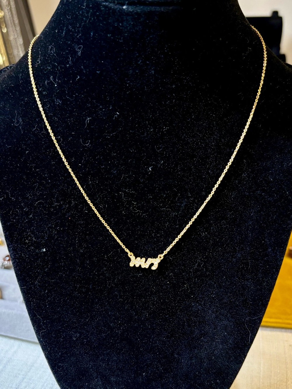 kate spade “Mrs” necklace